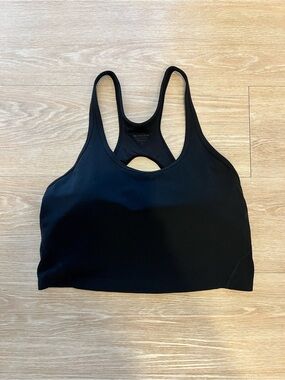 Athleta Black Racerback Cropped Tank